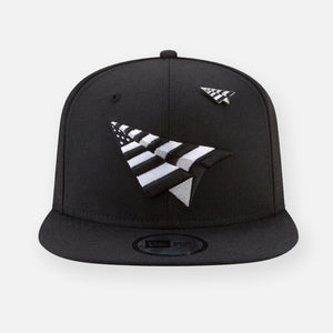 Paper Plane - The Original Crown Old School Snapback Hat with Black Undervisor - Clique Apparel