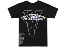 Load image into Gallery viewer, Vlone - Pop Smoke x Vlone Tracklist Black Tee - Clique Apparel