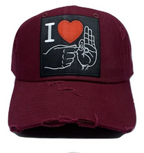 Load image into Gallery viewer, MV DAD HATS I heart Love you - Unisex - Clique Apparel