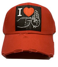 Load image into Gallery viewer, MV DAD HATS I heart Love you - Unisex - Clique Apparel