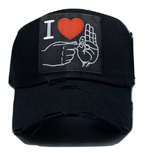 Load image into Gallery viewer, MV DAD HATS I heart Love you - Unisex - Clique Apparel