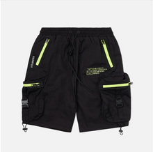 Load image into Gallery viewer, 8&amp;9 COMBAT NYLON SHORTS VOLT ZIPPER - Clique Apparel