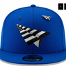 Paper Plane Royal Blue Crown Old School Snapback - Men's - Clique Apparel