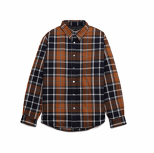 Load image into Gallery viewer, Purple Brand - gold plaid down shirt - Clique Apparel