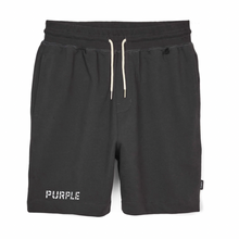 Load image into Gallery viewer, PURPLE BRAND - FRENCH TERRY BLACK STENCIL RELAXED FIT SHORT - Clique Apparel