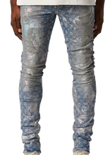 Load image into Gallery viewer, Purple Jeans - Holograpic Indigo Jaquard Monogram - Clique Apparel