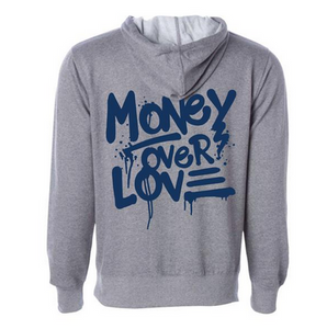 MV Money Over Love Hoodie Grey- Men's - Clique Apparel