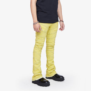 Valabasas - Stacked Cassius Jeans - Yellow - Clique Apparel