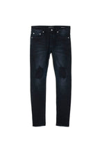 Load image into Gallery viewer, Purple - P002 Mid Rise Slim Jean Black Wash Blowout - Clique Apparel