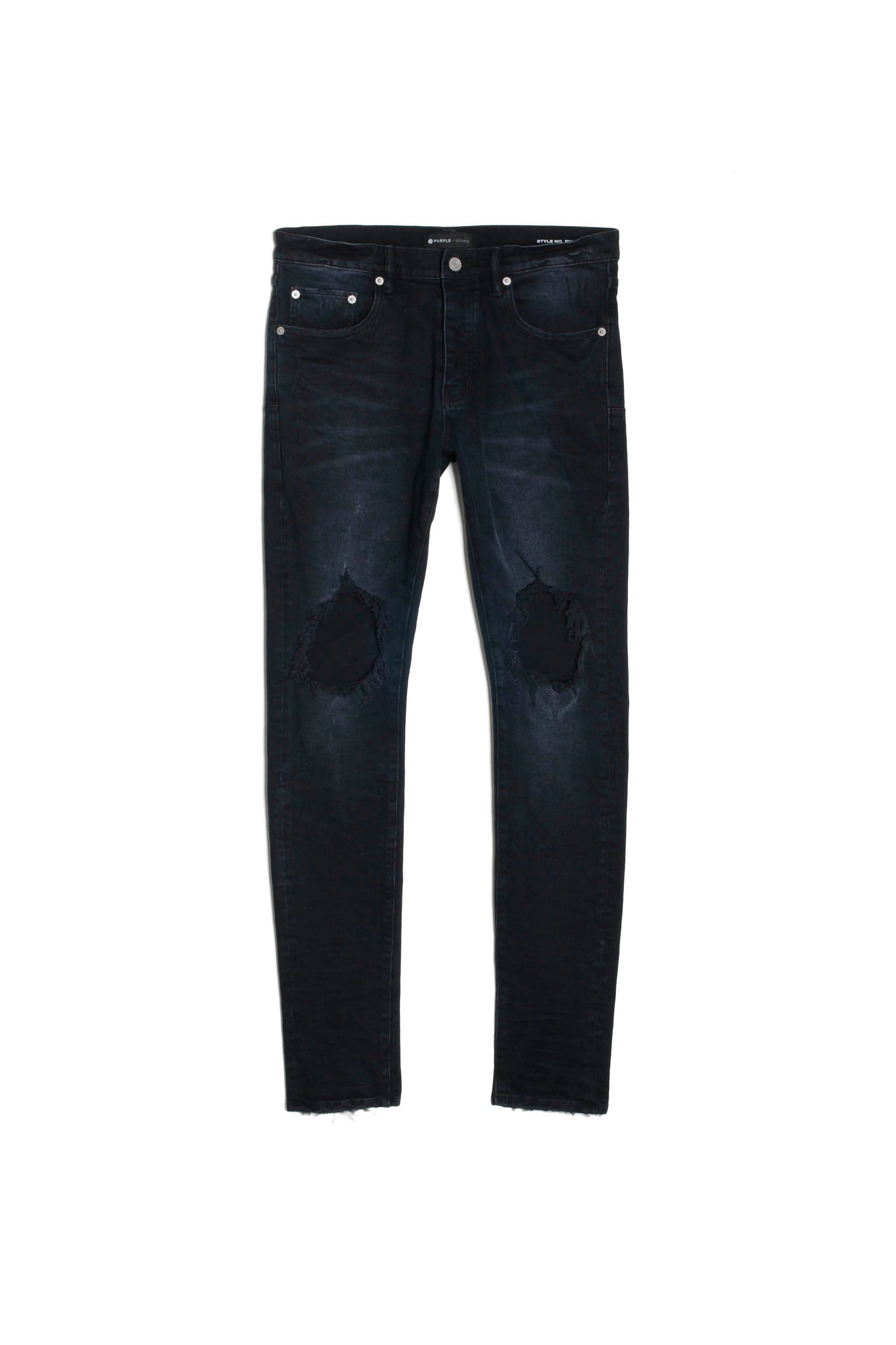 Purple - P002 Mid Rise Slim Jean Black Wash Blowout - Clique Apparel