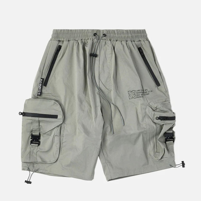 COMBAT NYLON SHORT GREY/BLACK - Clique Apparel