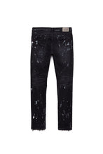 Load image into Gallery viewer, Purple - P001 Low Rise Skinny Jean Black Resin Knee Slit - Clique Apparel