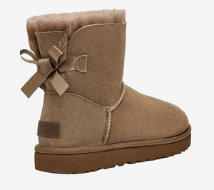 Ugg - Womens Mini Bailey Bow II Boot (Hickory) - Clique Apparel