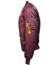 Load image into Gallery viewer, Top Gun® Official MA-1 Men&#39;s &quot;Wings&quot; Bomber Jacket, Burgundy - Clique Apparel