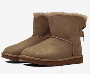 Ugg - Womens Mini Bailey Bow II Boot (Hickory) - Clique Apparel