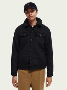 Scotch & Soda - Sherpa Lined Trucker Jacket - Clique Apparel