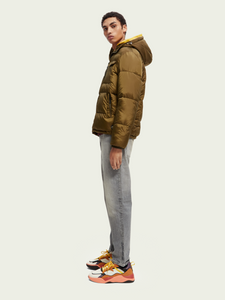 Scotch & Soda - Water Repellent Hooded Puffer Jacket - Clique Apparel