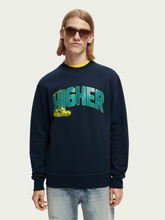 Load image into Gallery viewer, Scotch &amp; Soda - Organic Cotton Artwork Crewneck Sweatshirt - Navy Blue - Clique Apparel